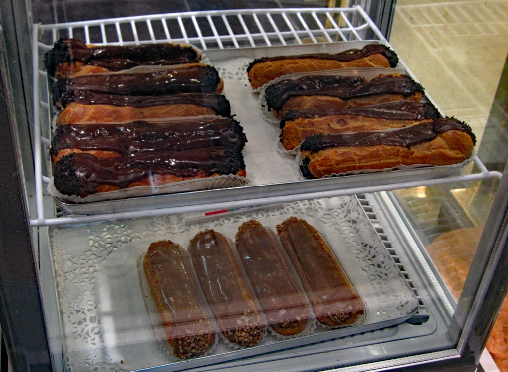 Eclairs in Store Window